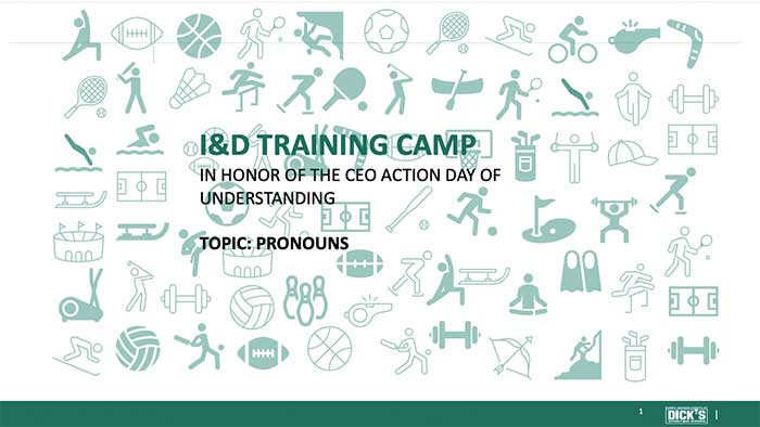 I&D Training Camp: Pronouns